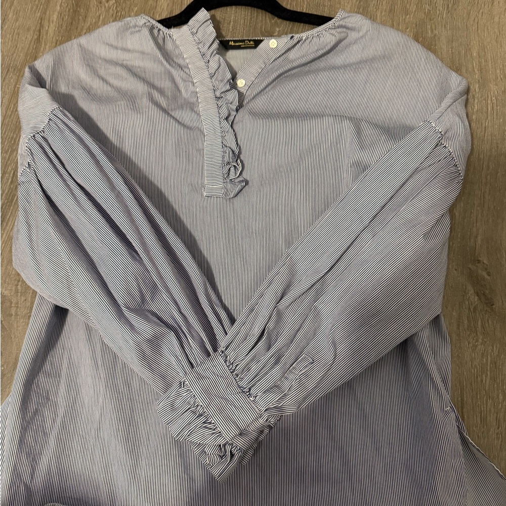 Blue Striped Blouse